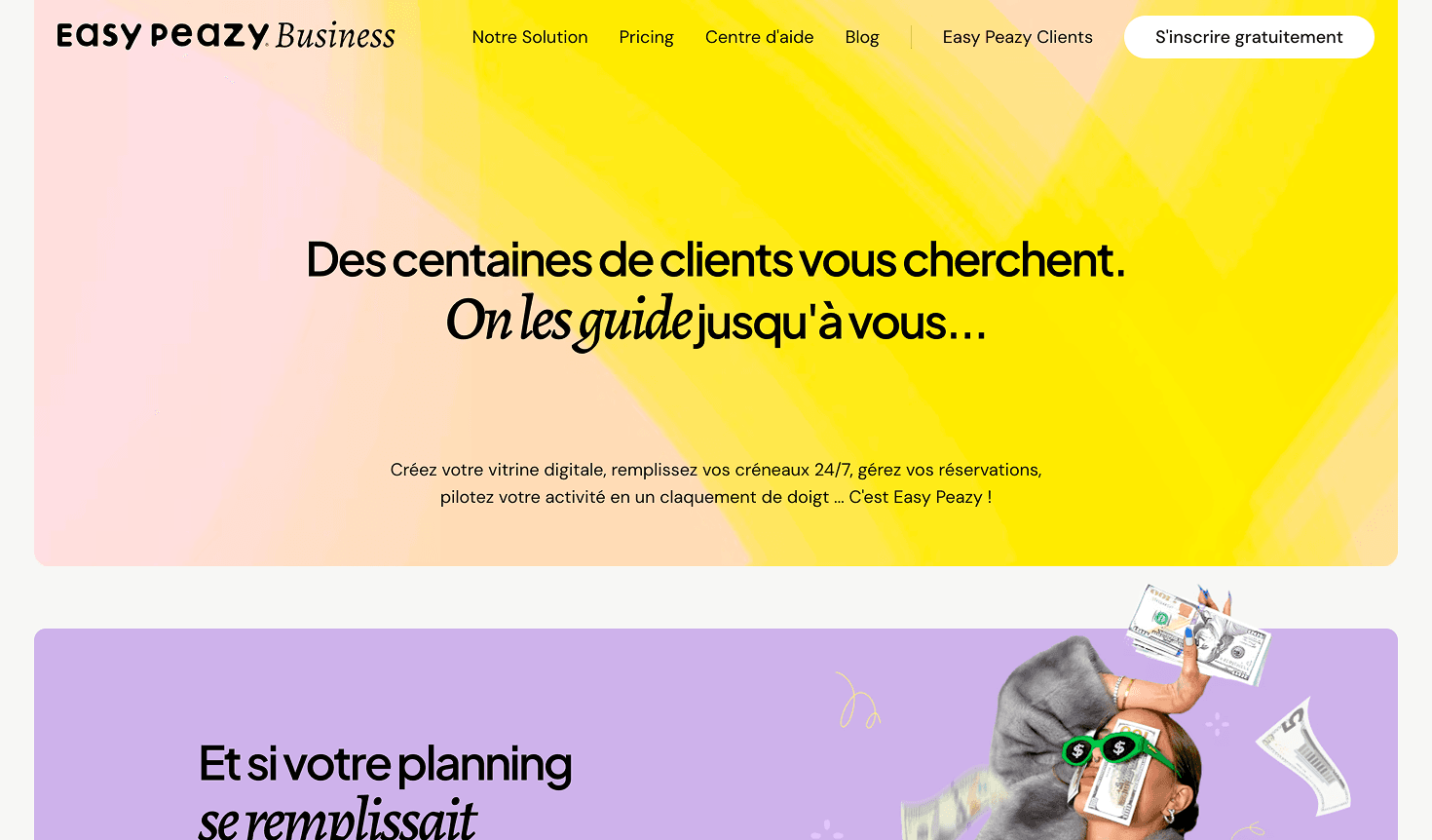 EASY PEAZY — écran 3